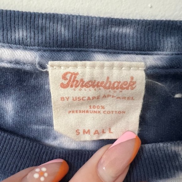 Xavier University Cropped Long Sleeve T-Shirt, Tie Dye, Woman's Small - Picture 4 of 4